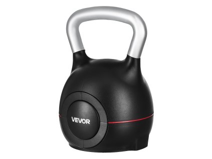 Nastaviteľný kettlebell 1.5–10 kg, 7 úrovní, hliník/abs, na tréning
