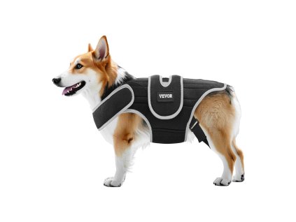 Ortopedická ortéza pre psa, nastaviteľná s reflexným lemom, podpora chrbtice