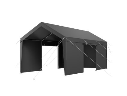 Prístrešok na auto 12×20 FT s odnímateľnými stenami, UV/vodeodolný
