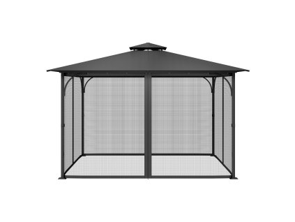 Sieť na altánok náhradná 4-panelová s dvojitým zipsom 10×13×6.8 FT