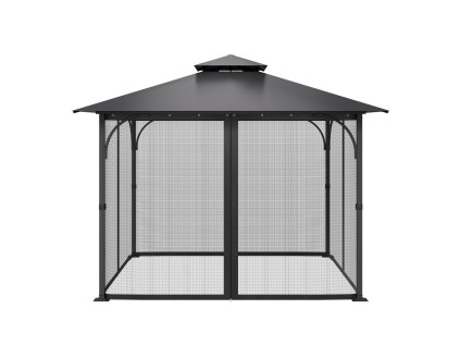 Sieťovina na altánok 10 × 10 × 6.7 FT, 4 panely, dvojitý zips