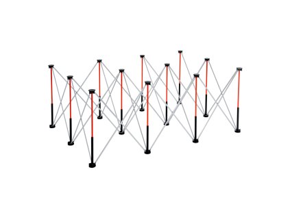 Skladací pracovný stôl 1865×1261 mm, nosnosť 2041 kg, bez dosky