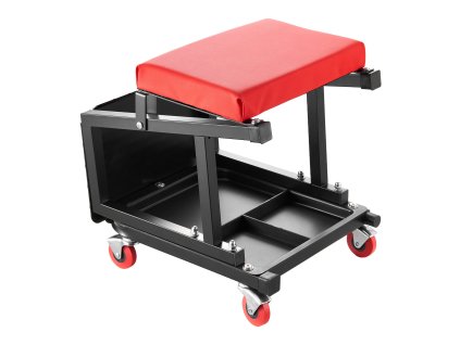 Stolička pre mechanika s kolieskami, 360° otočná, nosnosť 300 lbs