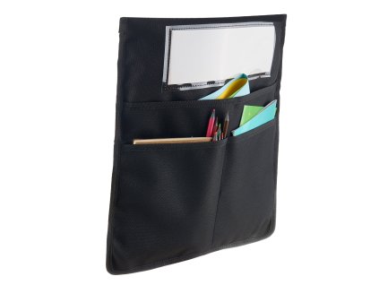 Vrecká na stoličky 24 ks 14×15 inches s menovkou pre deti, čierne