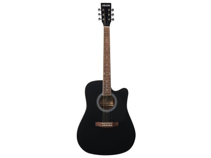 Akustická gitara cutaway 1041 mm (41 in) súprava s púzdrom čierna