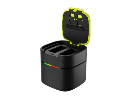TELESIN Box kétcsatornás töltő a GoPro Hero 12/11/10/9 készülékhez (gyors töltés)