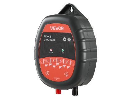 Elektrický ohradníkový zásuvkový nabíjač 10kV 1J AC DC, 3 km, LED