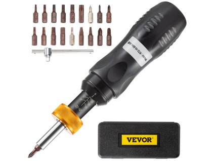 Momentový skrutkovač 1/4" 10–50 in-lbs ±5% 5 in-lb 18 bitov kufrík