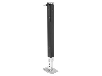 Noha pristávacej podpery pre 5th wheel 825 mm s čapom a pätkou, čierna