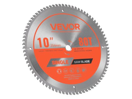 Pílový kotúč 254 mm, 80 zubov, 15.875 mm upínka na oceľ a kovy