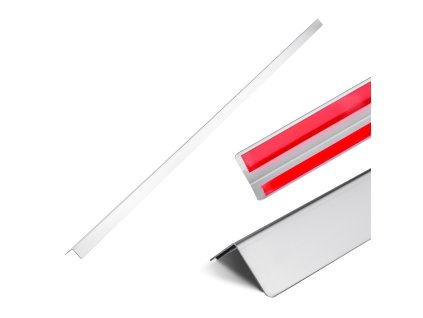 Rohový chránič steny nerez 304 38×38×2436 mm, 10 ks, 90° s 3 m páskou