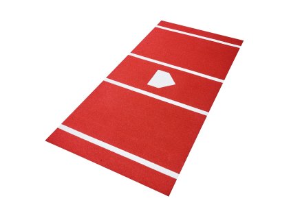 Rohož na odpalovanie baseballu 366×183cm s domácou metou, prenosná