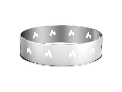 Stojan na ohnisko 49.5 cm nerezový rám bez dymu prenosný na kempovanie