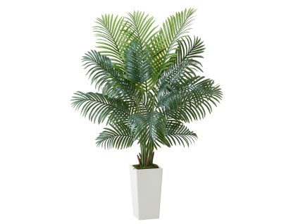 Umelá palma areca 1829 mm v bielom kvetináči, vnútorné/vonkajšie