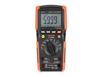 Digitálny multimeter 6000 trms dc/ac autorozsah prúd napätie, odpor