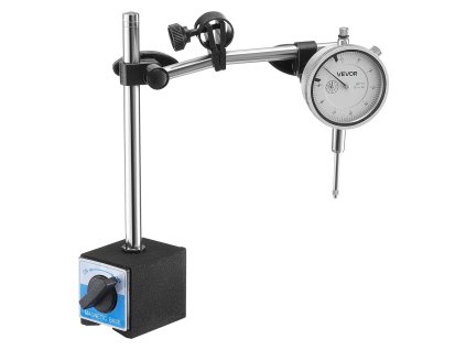 Hodinový indikátor s držiakom a dlhým ramenom, 0,03 mm, 0–25,4 mm