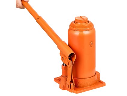 Hydraulický fľaškový zdvihák 12 t, rozsah zdvihu 205-400 mm, zváraný