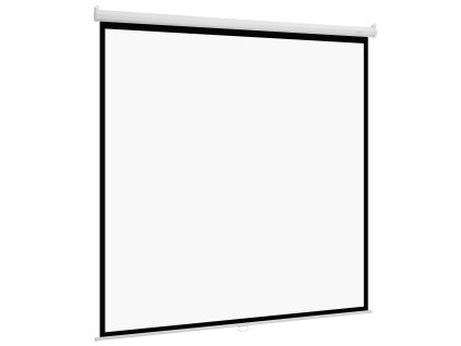 Ručné projekčné plátno 3048 mm 1:1 4k/1080p stiahnuteľné na stenu