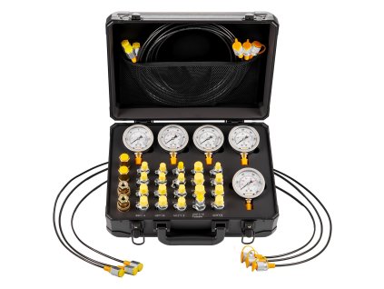 Sada hydraulických tlakomerov 5 meradiel 10/60/160/400/600 bar