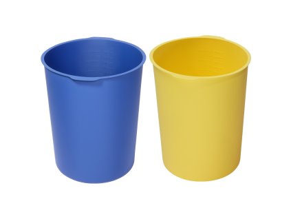 Silikónový vklad do vedra 2 ks 18.9L s mierkou, modrý a žltý