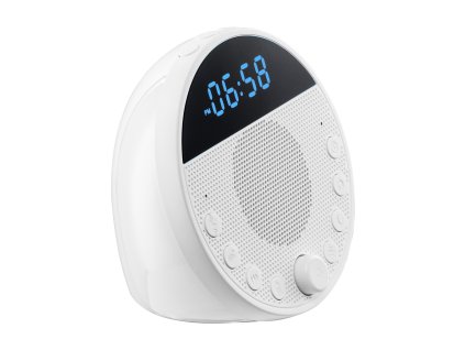 Stroj na biely šum, 18 zvukov, nočné svetlo 7 farieb, 2 budíky, app