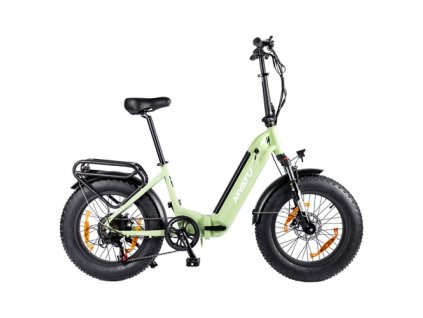 MYATU MYT-20XD Electric Bike, 250W Motor, 36V 25Ah Battery, 20*4-inch Tire, 25km/h Max Speed, 100km Range, Disc Brakes, Suspension Fork, SHIMANO 7 Speed, LCD Display - Green