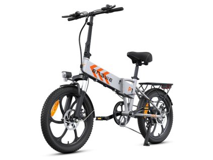 ENGWE P1 20*1.95 inch Folding Electric Bike, 250W Motor 36V 12.5Ah Battery 25km/h Max Speed, Dual Disc Brake IPX5 Waterproof  - Silver