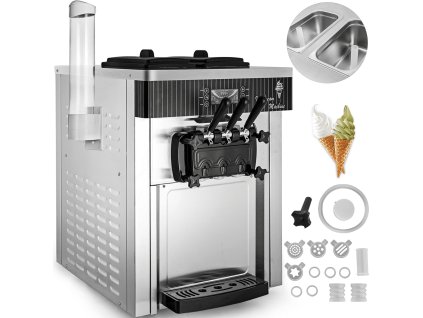 Stolný stroj na točenú zmrzlinu 2200W, 5.3–7.4 galónov za hodinu