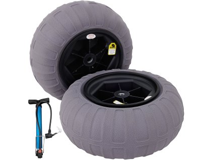 Kolesá na piesok 16" tpu pneumatiky pre kajakový vozík, 2 ks