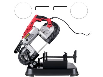 Prenosná pásová píla 127×127 mm, bezdrôtová, 10 A, na kov a drevo