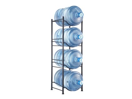 Stojan na 5 galónové fľaše, jednoriadkový, 4 miesta pre kuchyňu