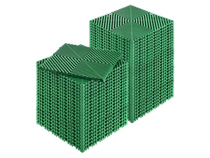 Modulová odvodňovacia rohož 50 ks 12”×12” pp protišmyková zelená