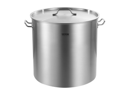 Nerezový veľký hrniec 100 quart s košom, pokrievkou a rukoväťou