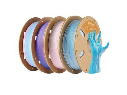 4kg ERYONE Matte PLA Filament - (1kg Rainbow Macaron + 1kg Blue and White + 1kg Pink and Blue + 1kg Pink and Matte White)