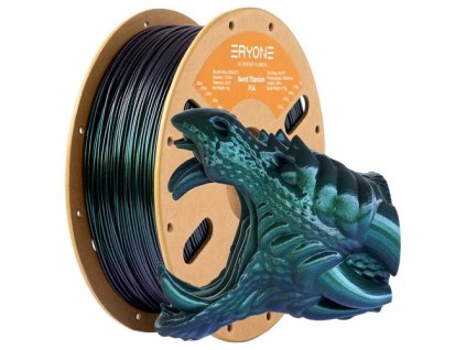 1kg ERYONE Burnt Titanium PLA 3D Printer Filament - Green