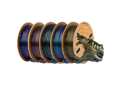 5kg ERYONE Burnt Titanium PLA Filament (1kg Blue-purple+ 1kg Red+ 1kg Green+ 1kg Blue+ 1kg Dark Golden)