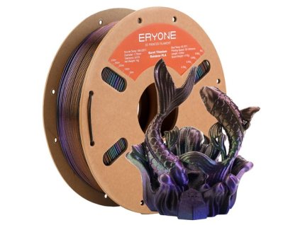 ERYONE Burnt Titanium Rainbow PLA Filament 1kg, Nebula (Dark Gold & Green & Blue Purple)