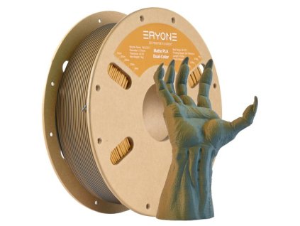 ERYONE Dual Color Matte PLA Filament 1kg - Dusty Blue and Mustard Yellow