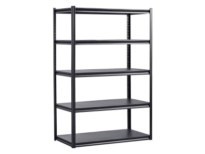 Policový regál 5-policový 3000 lbs kovový nastaviteľný 24"×48"×72"
