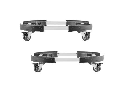 Vozík pod odpadkový kôš nastaviteľný 15–22.8 in 4 kolieska 440lbs