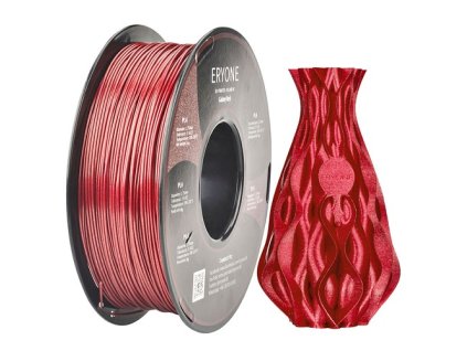 ERYONE Galaxy Sparkly Glitter PLA Filament for 3D Printer 1.75mm Tolerance 0.03mm 1KG(2.2LBS)/Spool - Red