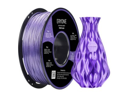 ERYONE Galaxy Sparkly Glitter PLA Filament for 3D Printer 1.75mm Tolerance 0.03mm 1KG(2.2LBS)/Spool - Purple