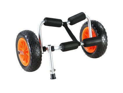 Voziček na kajak 113.4 kg skladací, kolesá 25.4 cm, upínací popruh