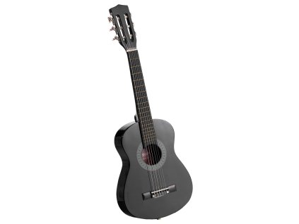 Klasická gitara 780 mm, nylonové struny, puzdro, ladička, čierna