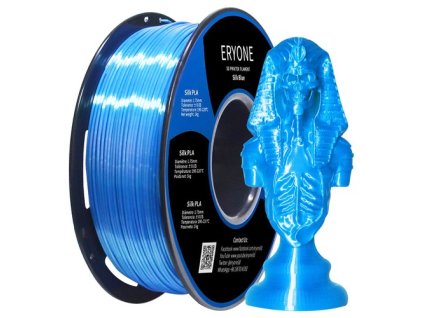 ERYONE Silk PLA Filament for 3D Printer 1.75mm Tolerance 0.03mm 1kg (2.2LBS)/Spool - Blue