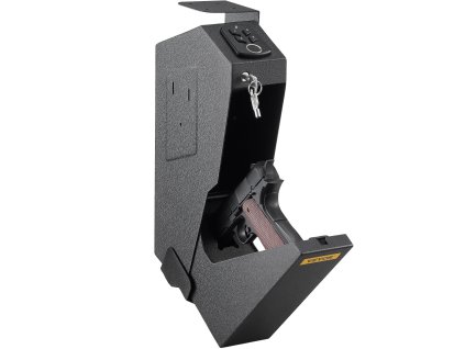 Trezor na pištoľ s odtlačkom prsta, rýchly prístup, kovový zámok