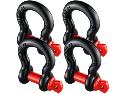 D-šekl sada 4 ks, 15.9 mm, skrutkový čap 19 mm, pevnosť 13 t