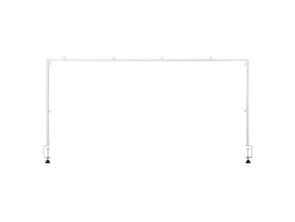 Stojan na balónový oblúk cez stôl 13"–42" výš., 28"–98" dĺž., biely