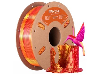 ERYONE High Speed Silk Tri-color PLA Filament 1kg, Red & Purple & Gold