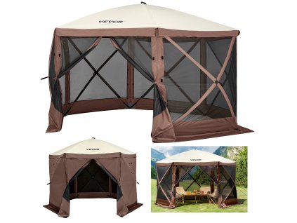 Stan so sieťkou 12×12 ft, 6 strán, pop-up, s oknami a obalom